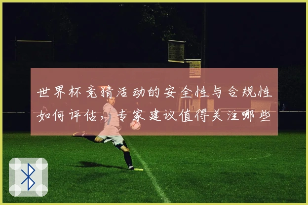 世界杯竞猜活动的安全性与合规性如何评估，专家建议值得关注哪些要点